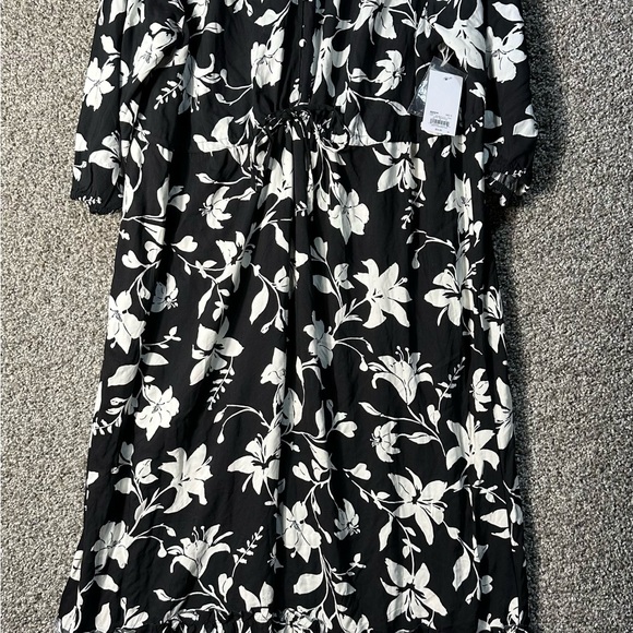 NWT Croft & Barrow women’s plus size ruffle hem maxi dress SZ 1X - Picture 3 of 8